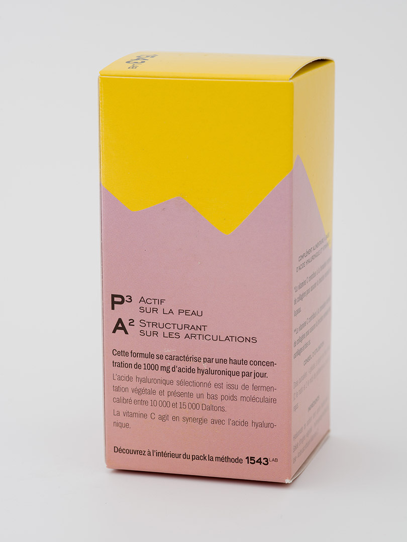 Acide hyaluronique, boîte, dos