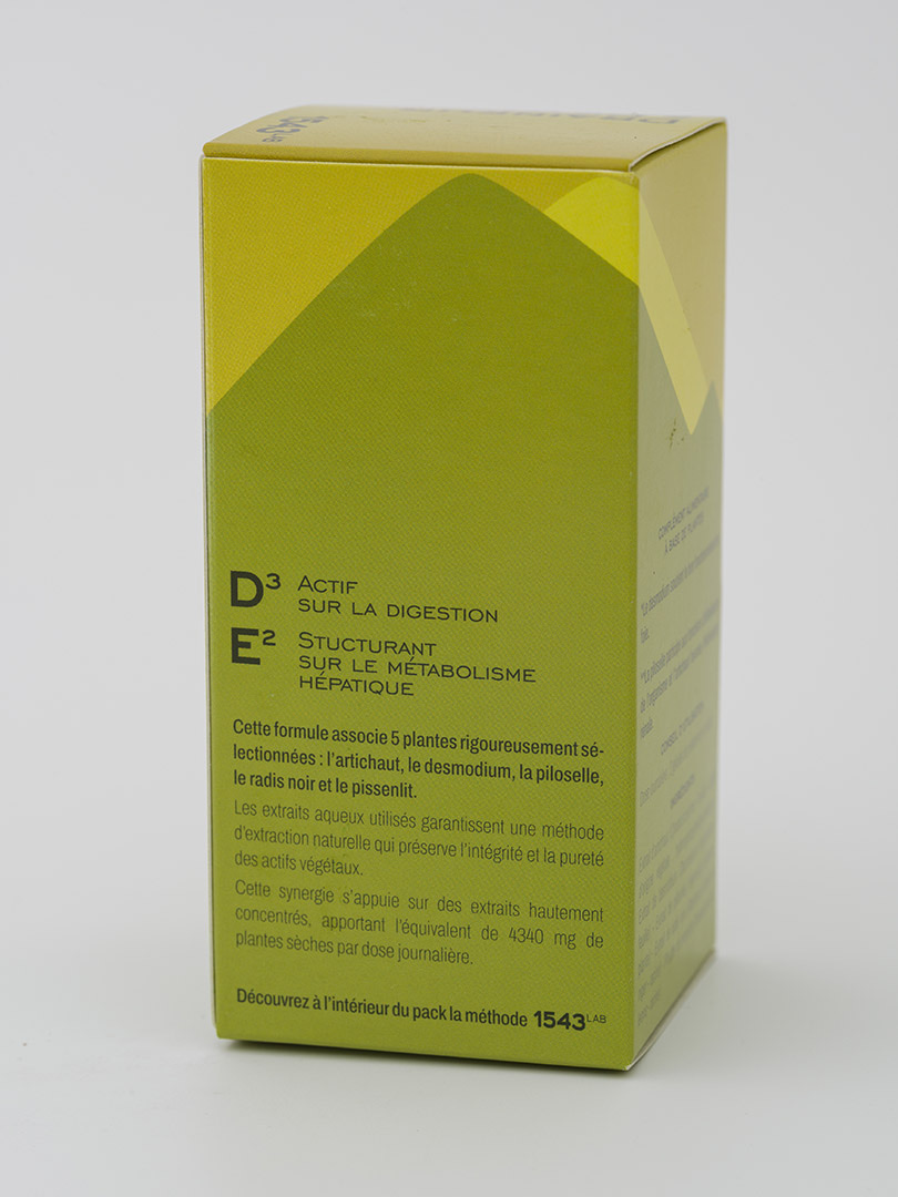 Draineur & détox, boîte, dos