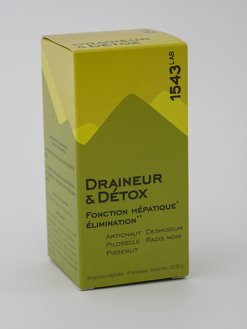 Draineur & détox, boîte, face