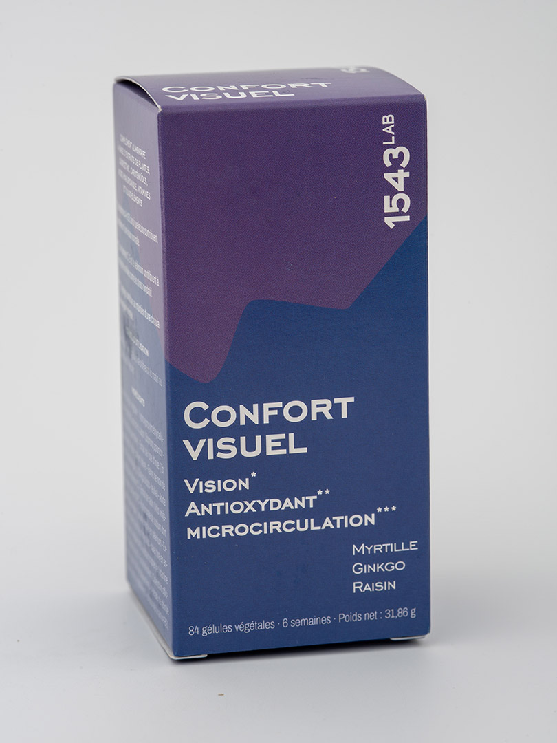 Confort visuel, boîte, face